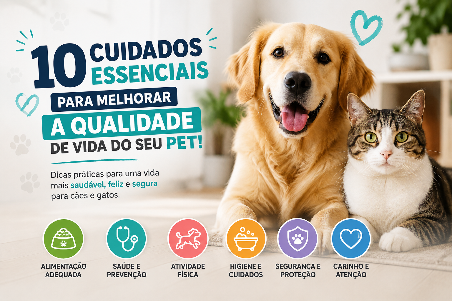 Como Melhorar a Qualidade de Vida do Seu Pet: 10 Cuidados Essenciais
